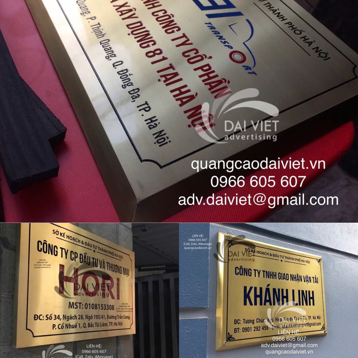 Mẫu Biển Đồng Ăn Mòn Đẹp – Sang Trọng – Chuẩn Hành Chính